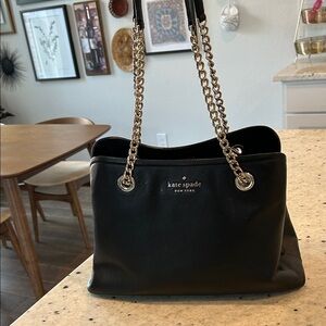 Kate Spade Jordyn Black Shoulder Bag with Chain Straps